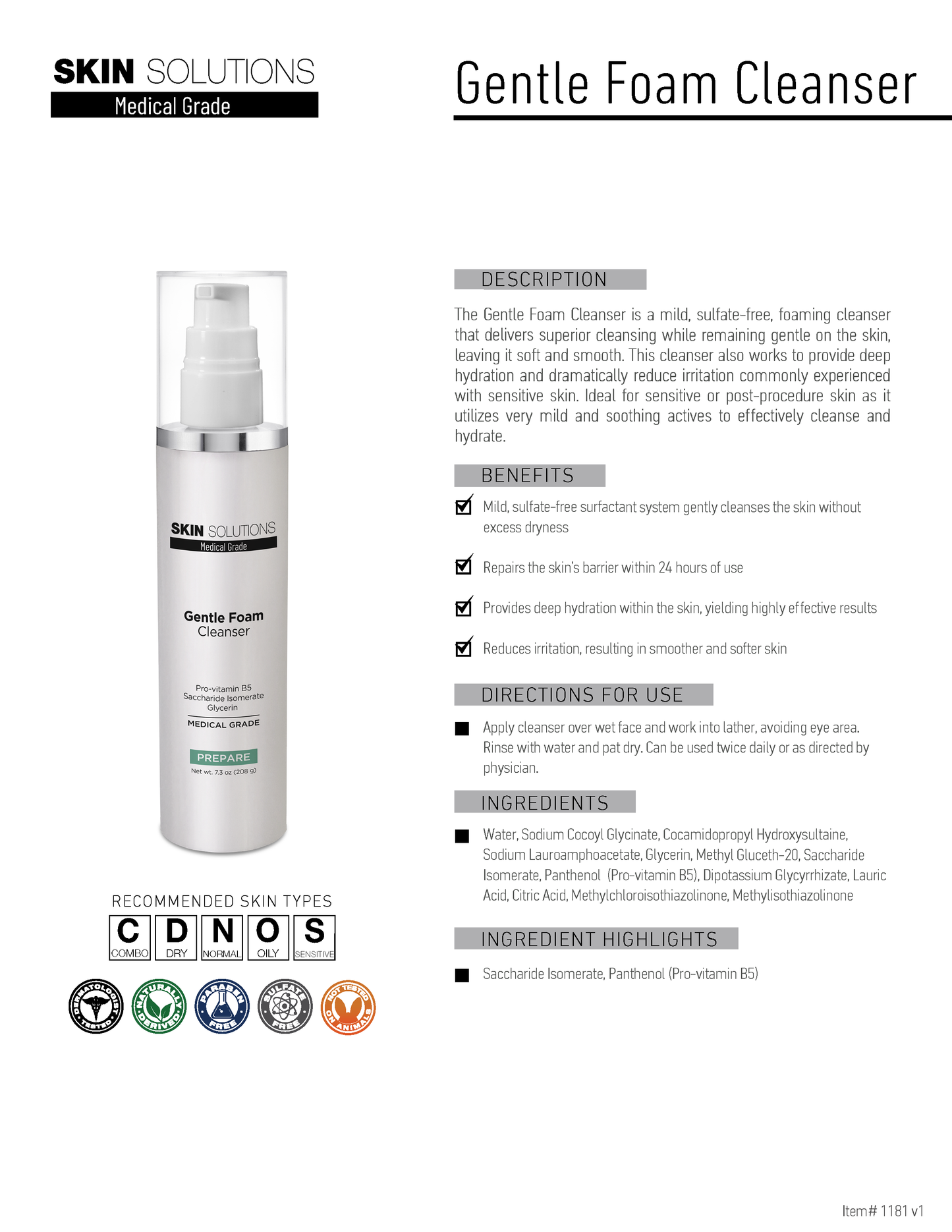 Gentle Foam Cleanser