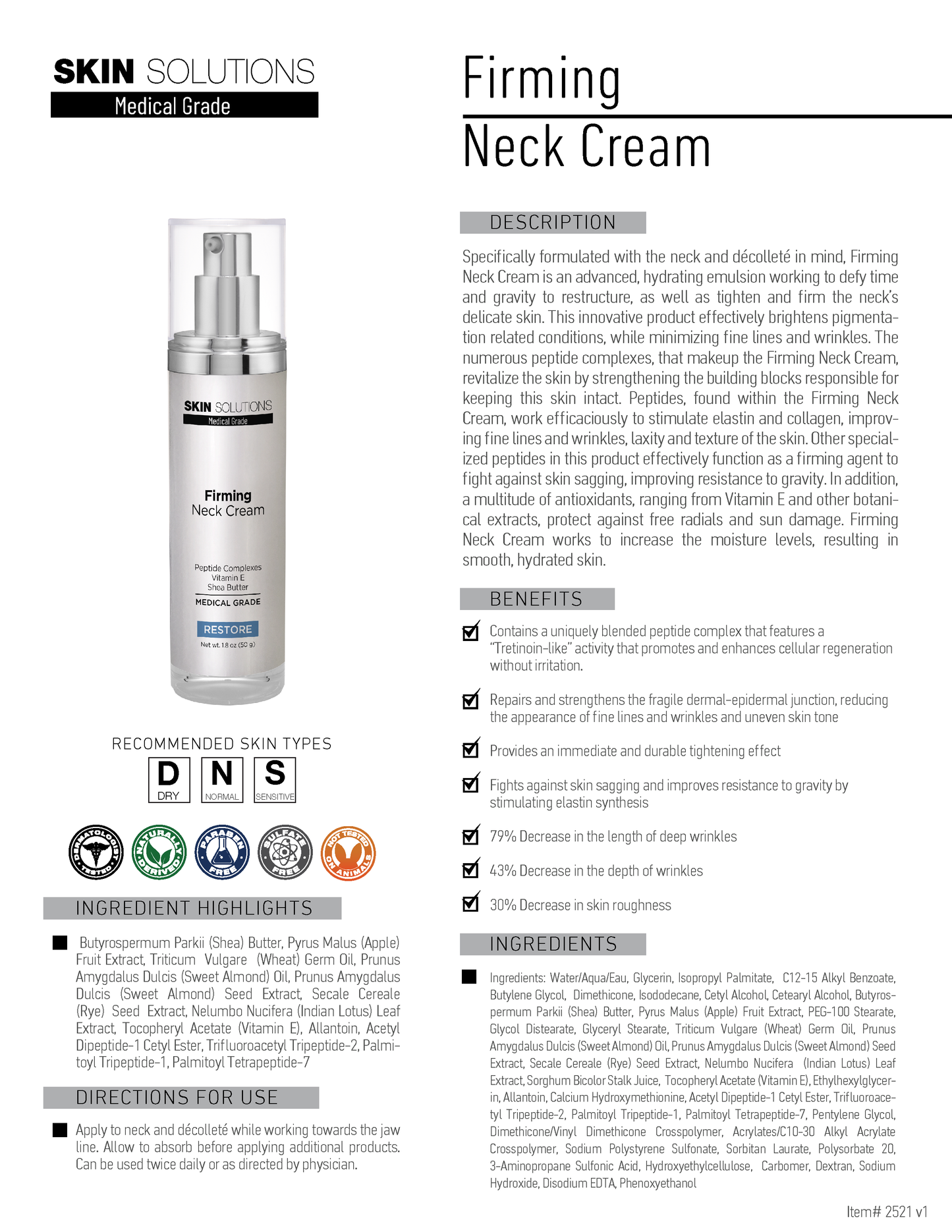 Firming Neck Cream