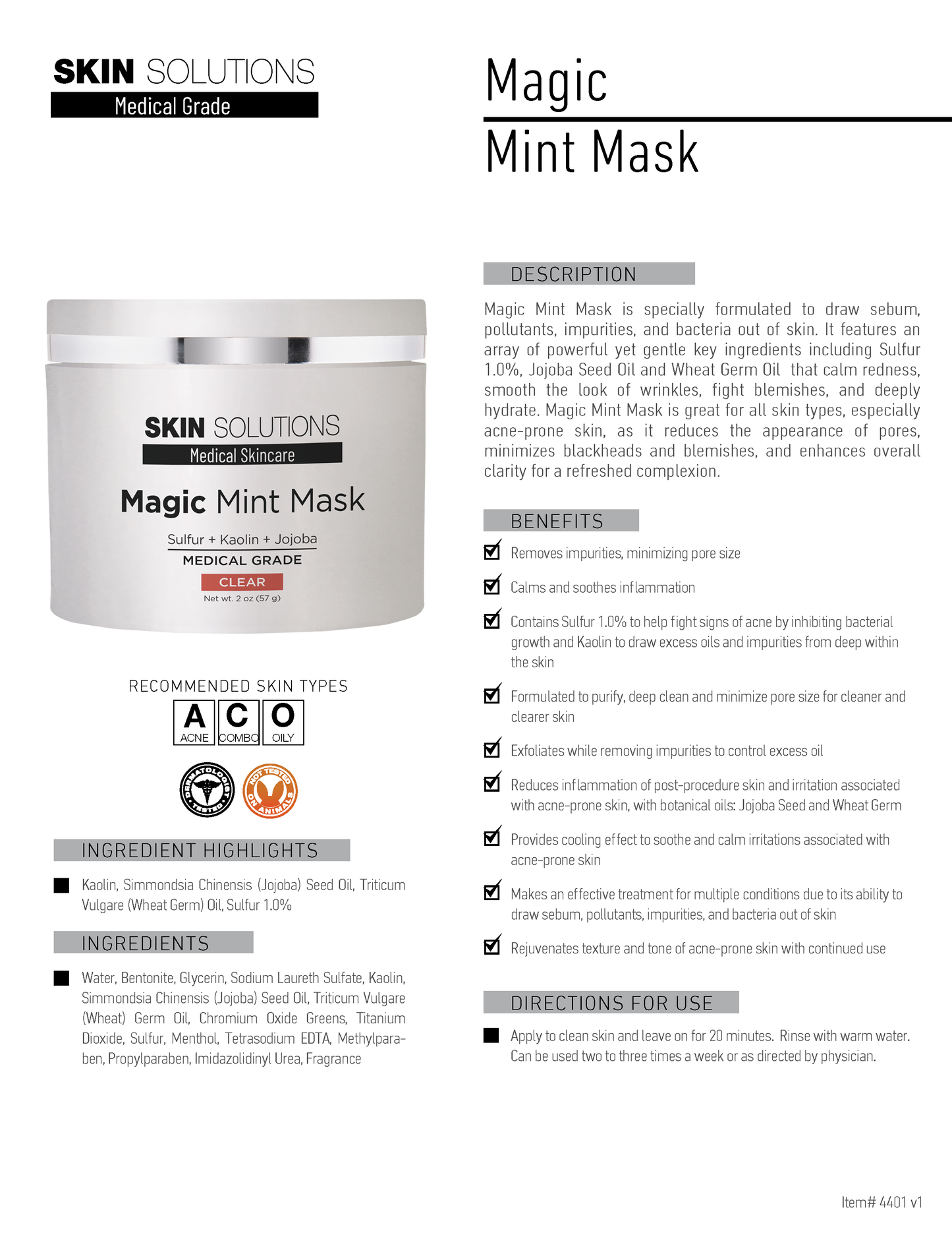 Magic Mint Mask