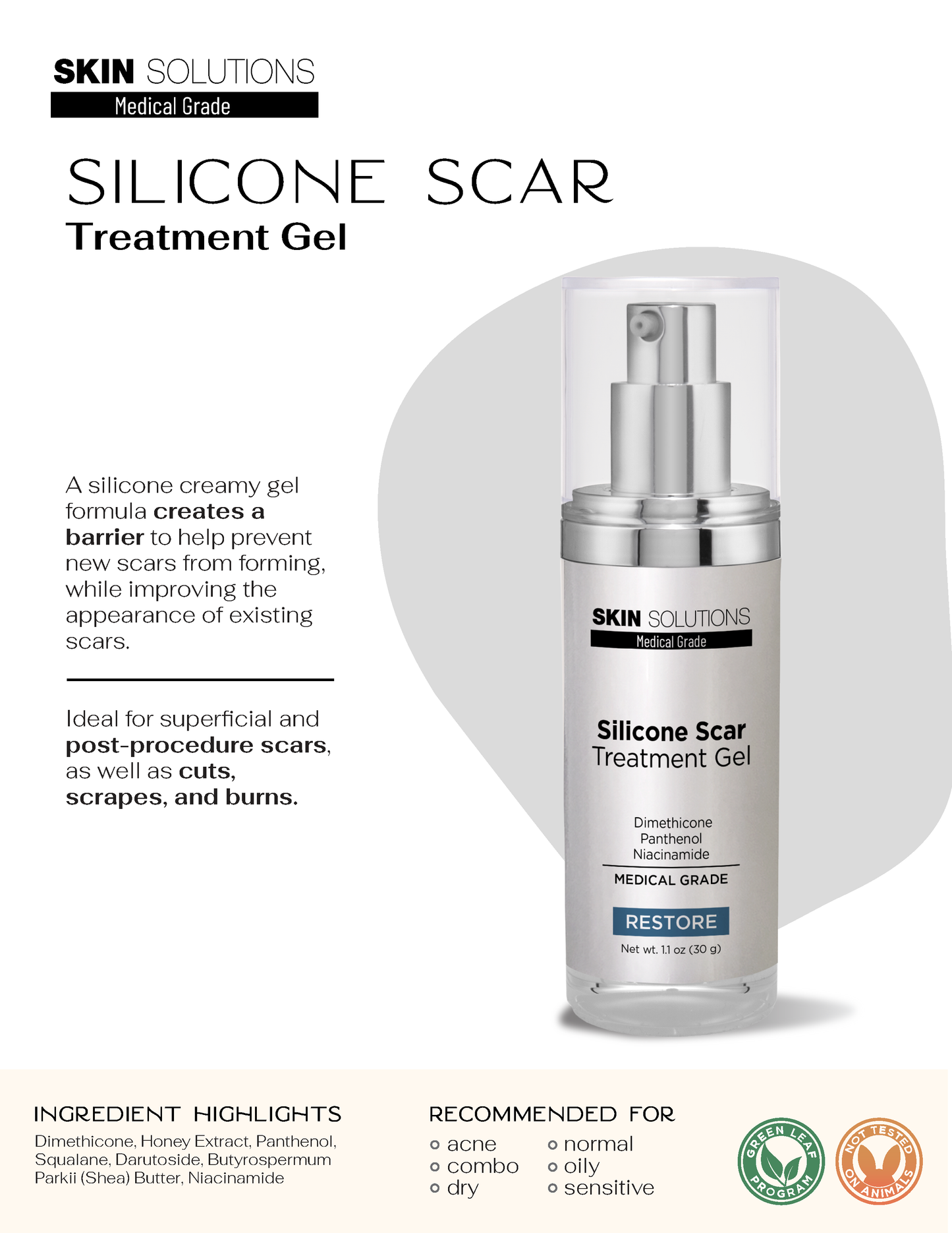 Silicone Scar Treatment Gel